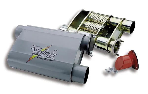 FlowTechFlowtech Warlock "BYPASS" Series Racing Muffler50552FLT - Main Product View