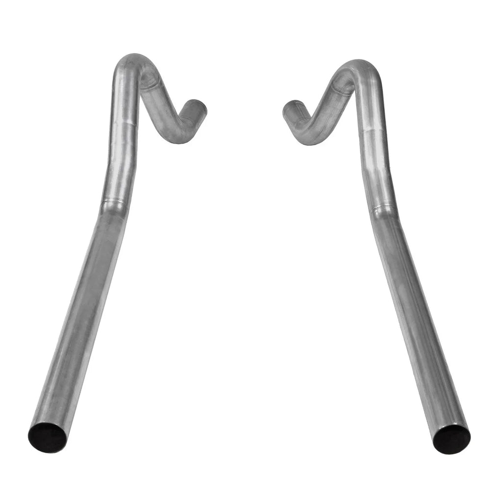 Flowmaster 3.0 Inch Mandrel Bent Aluminized Steel Tailpipes fits 1962-1974 Mopar B-Body - Detail View