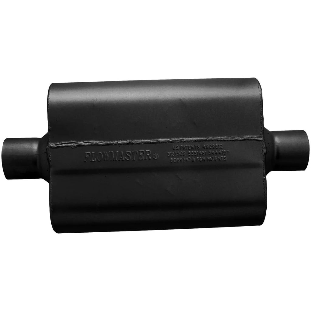 Flowmaster 40 Delta Flow® - 2.50 Center In / 2.50 Center Out - Aggressive Sound - Side View