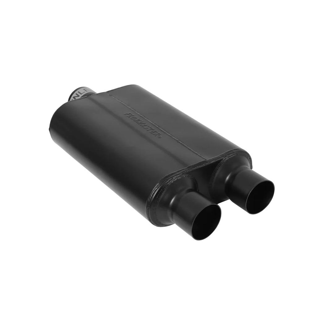 Flowmaster 40 Delta Flow® - 2.50 Center In / 2.50 Dual Out - Aggressive Sound - Back View