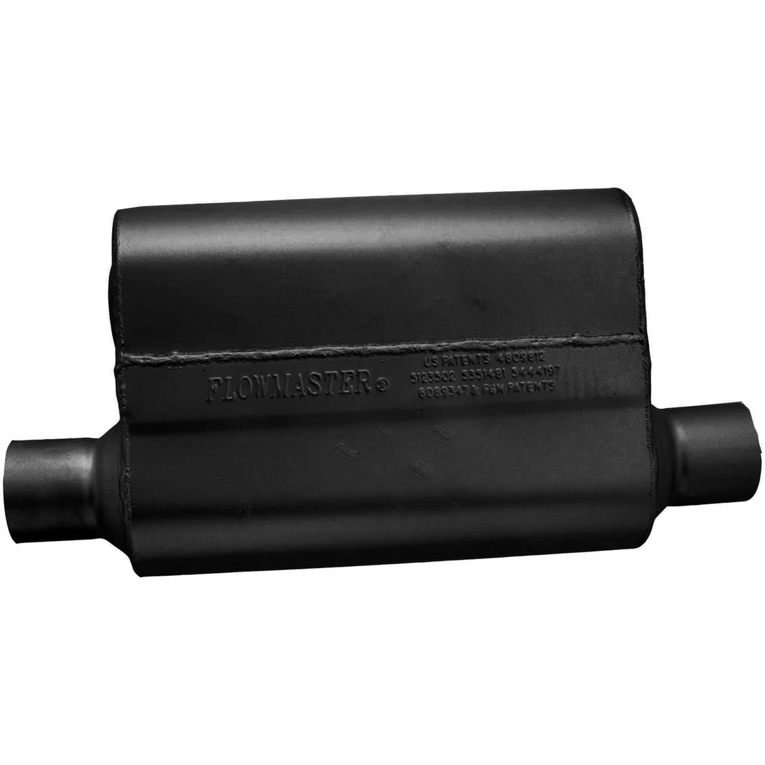 Flowmaster 40 Delta Flow® - 2.50 Offset In / 2.50 Same Side Out - Aggressive Sound - Side View