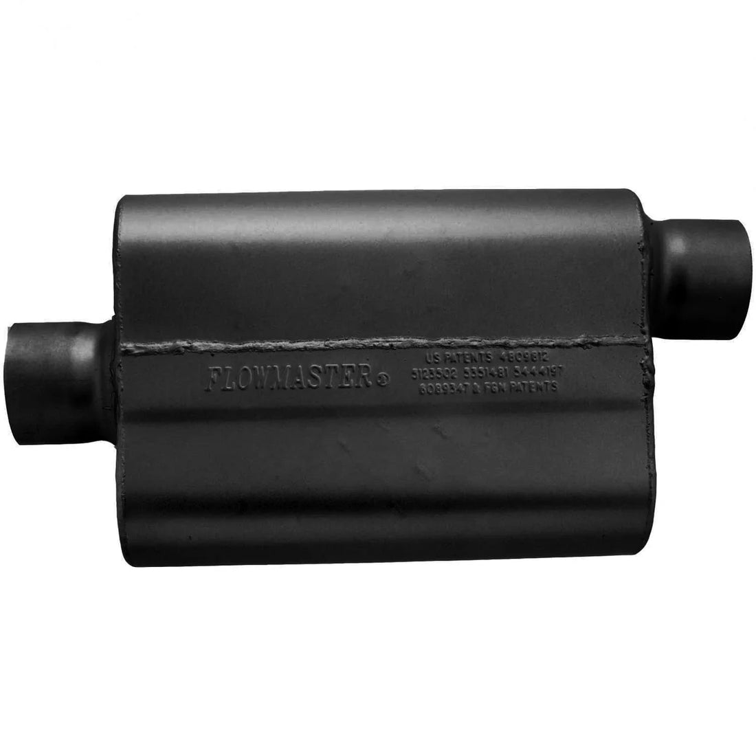 Flowmaster 40 Delta Flow® - 3.00 Center In / 3.00 Offset Out - Aggressive Sound - Side View