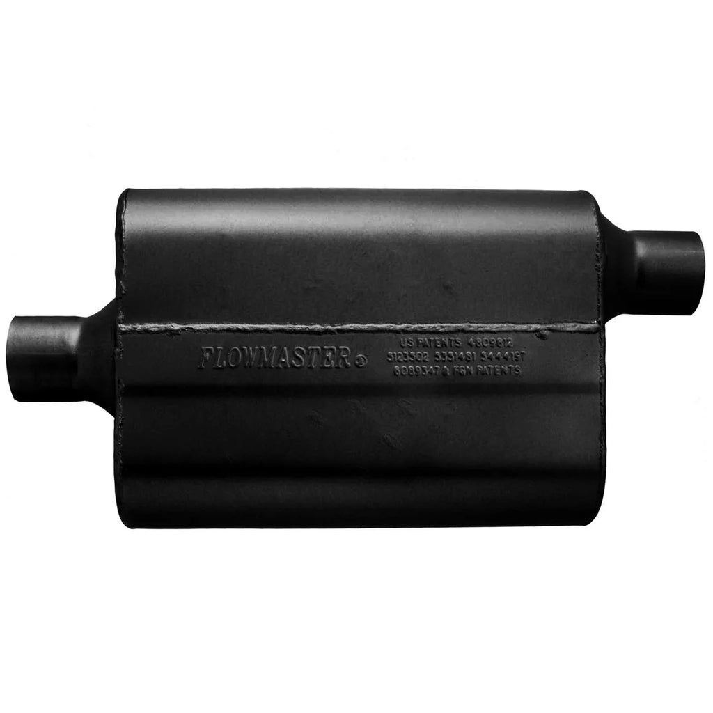Flowmaster 40 Series - 2.25" IN(C)/OUT(O) - Aggressive Sound - Side View