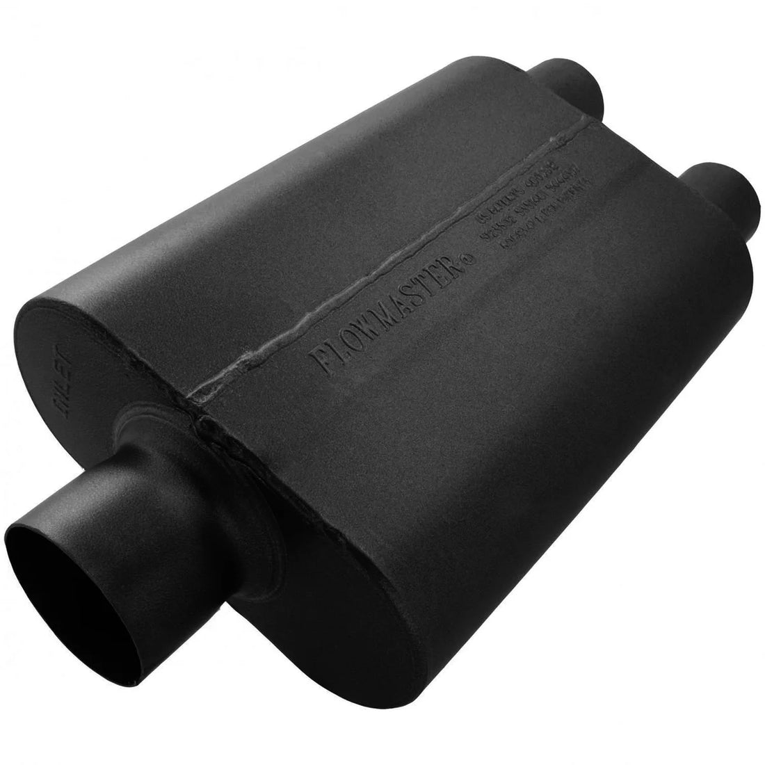 Flowmaster 40 Series Delta Flow Chambered Muffler 8430402 fits 1980-1995 Chevrolet / Ford / GMC - Side View