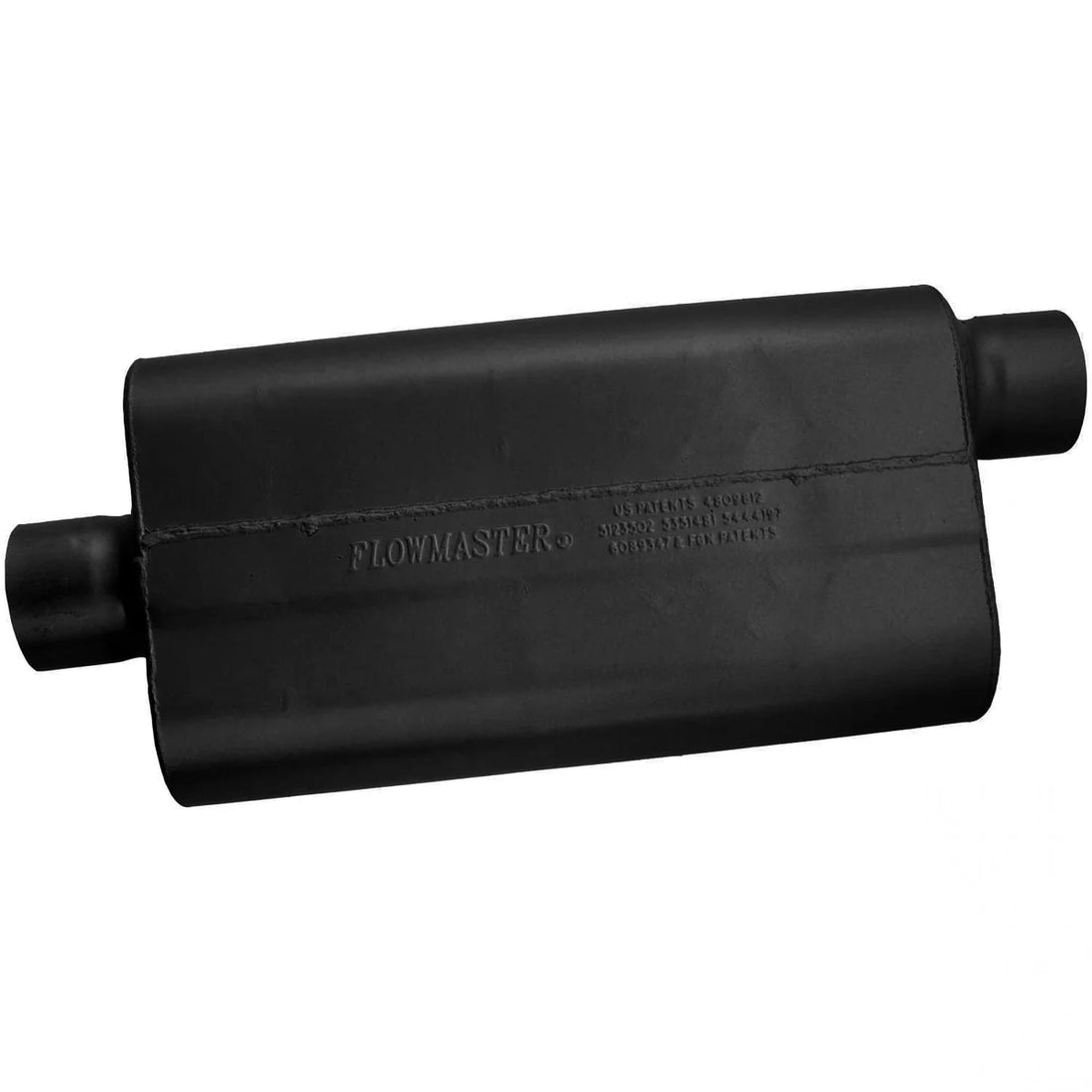 Flowmaster 50 Delta Flow® - 3.00 Center In / 3.00 Offset Out - Moderate Sound - Side View
