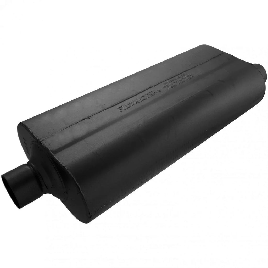 Flowmaster 70 Series - 2.50 Center In / 2.50 Offset Out - Mild Sound fits 1992-2013 Dodge / Ford / Toyota - Main Product View