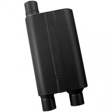 Load image into Gallery viewer, Flowmaster 80 Series Crossflow - 2.50" IN (O) / OUT (D) - Aggressive Sound fits 1967-2002 Chevrolet / Pontiac - Side View