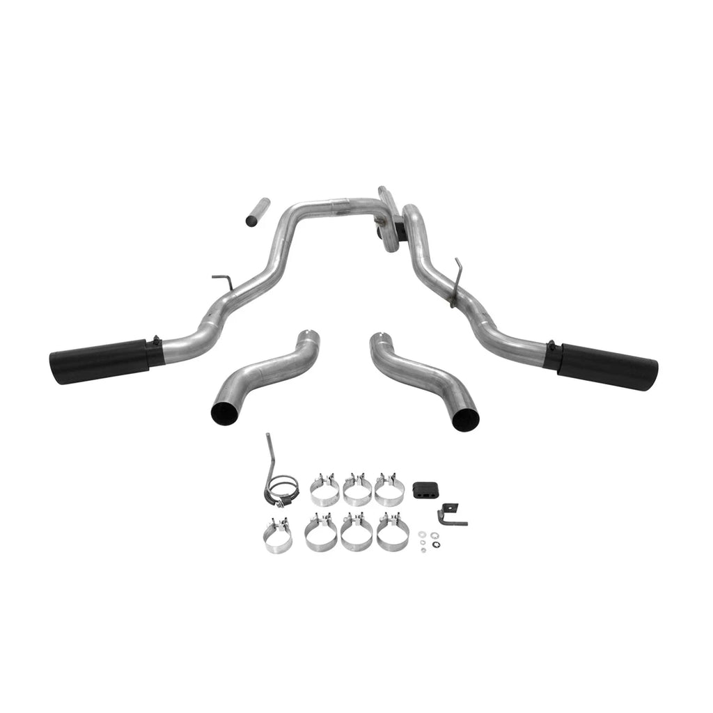 Flowmaster Aggressive sound fits 2004-2008 Ford F-150 / Lincoln Mark LT 4.6L or 5.4L engine. - Back View