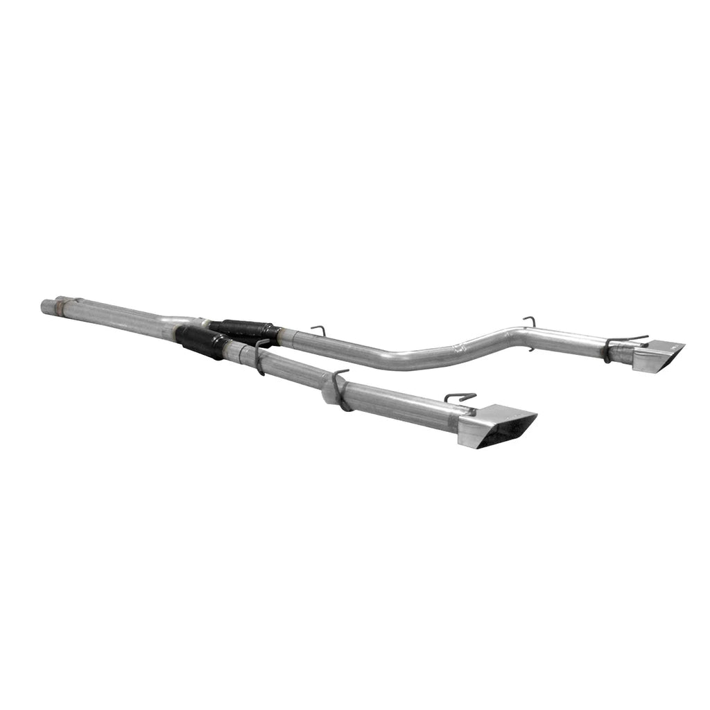 Flowmaster - Aggressive sound fits 2008-2014 Dodge Challenger SRT8 6.1L / 6.4L Hemi engines - Side View