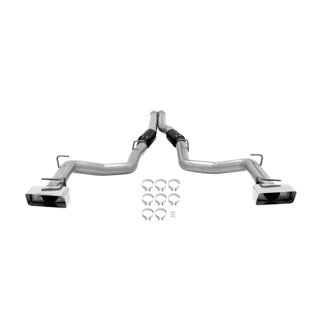Flowmaster - Aggressive sound fits 2008-2014 Dodge Challenger SRT8 6.1L / 6.4L Hemi engines - Back View