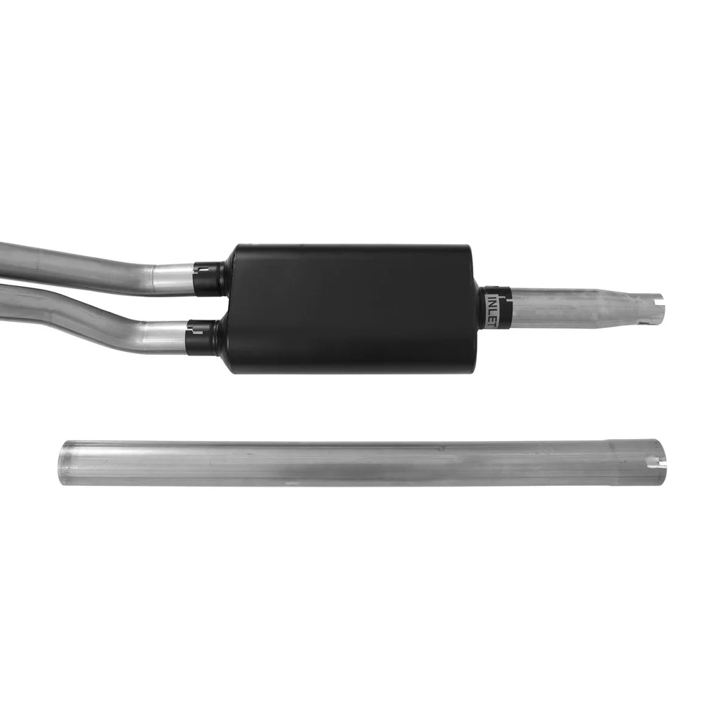 Flowmaster Aggressive to moderate sound 817471 fits 1987-1996 Ford F-150 V6 / V8 - Back View