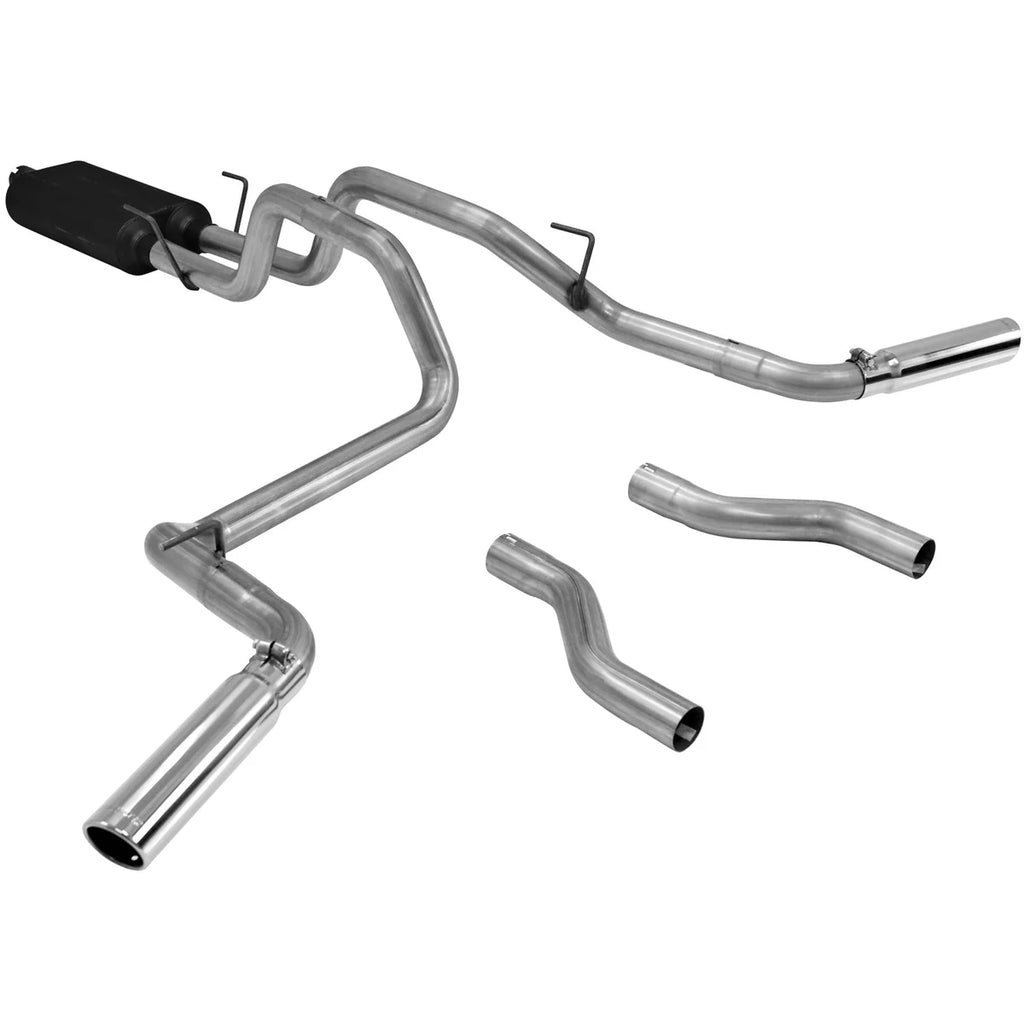 Flowmaster - Aggressive to moderate sound fits 2004-2005 Dodge Ram 1500 5.7L Hemi - Side View