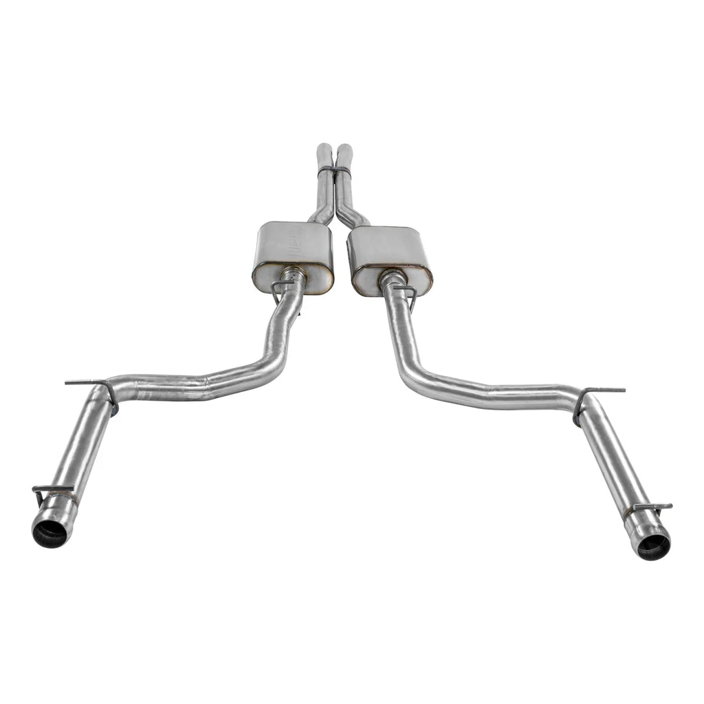 Flowmaster - Aggressive to moderate sound fits 2009-2014 Challenger R/T 5.7L Hemi engine - Side View
