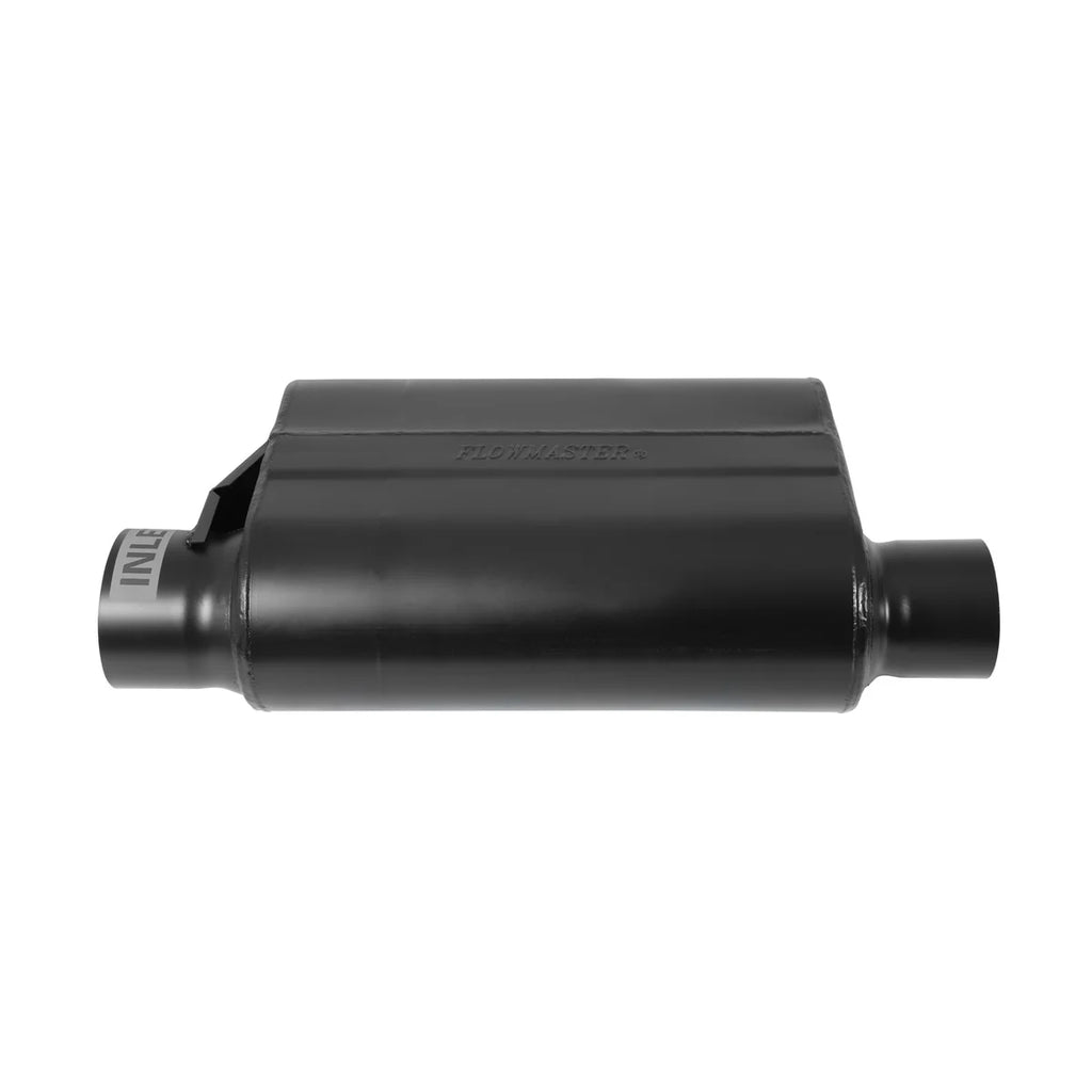 Flowmaster Alcohol Race Muffler - 3.50 Offset In / 3.00 Same Side Out - Aggressive Sound - Installation View
