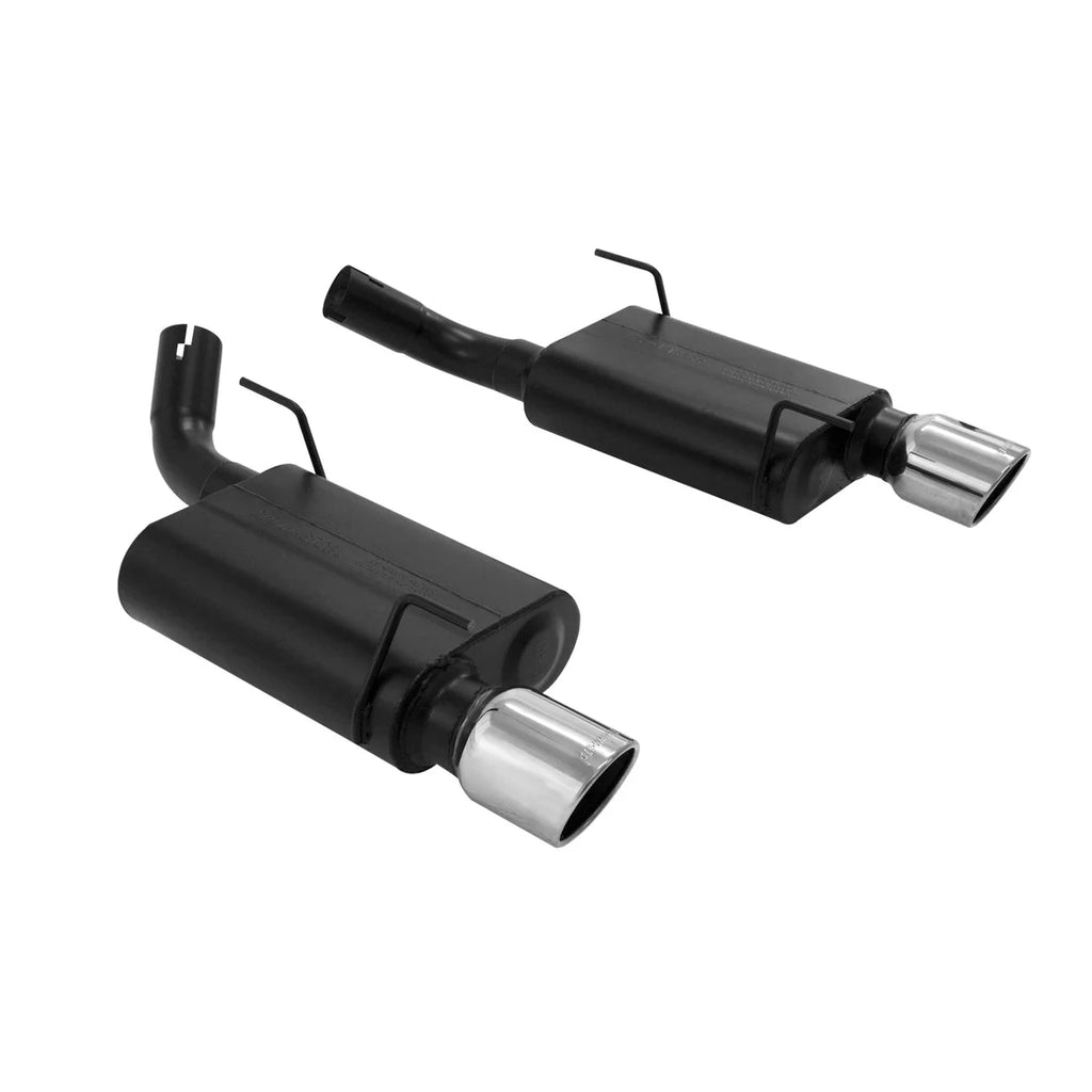 Flowmaster American Thunder Axle-back Exhaust System fits 2005-2010 Ford Mustang - Side View