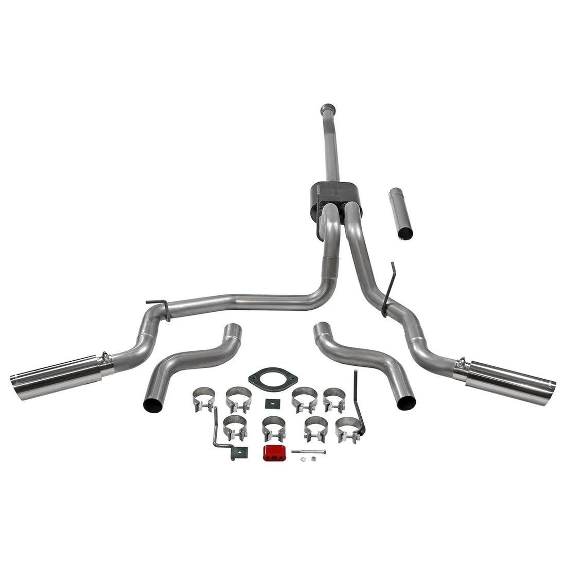 Flowmaster American Thunder Cat-Back Exhaust System fits 2021-2025 Ford F-150 - Side View