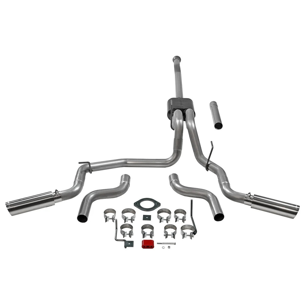 Flowmaster American Thunder Cat-Back Exhaust System fits 2021-2025 Ford F-150 - Side View