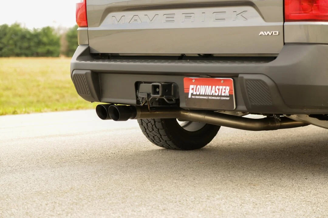 Flowmaster American Thunder Cat-Back Exhaust System fits 2022-2024 Ford Maverick Lariat - Side View
