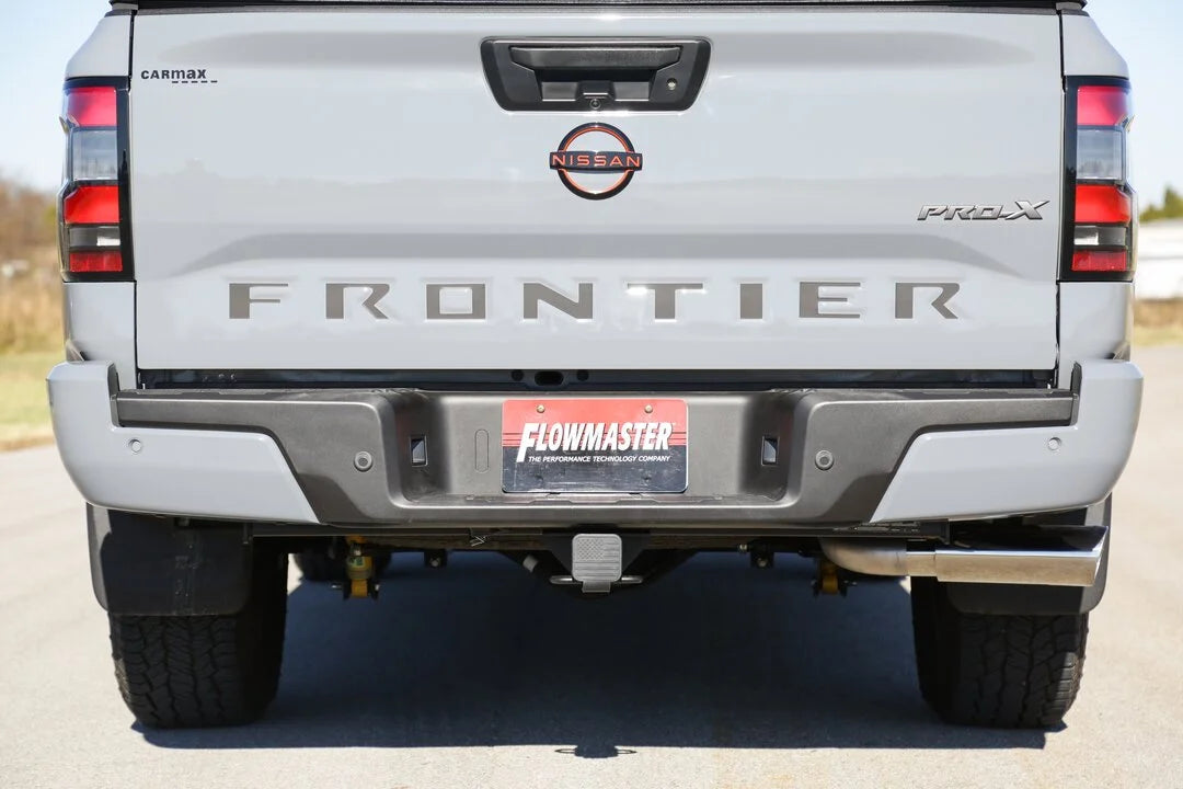 Flowmaster American Thunder Cat-Back Exhaust System fits 2022-2026 Nissan Frontier - Side View