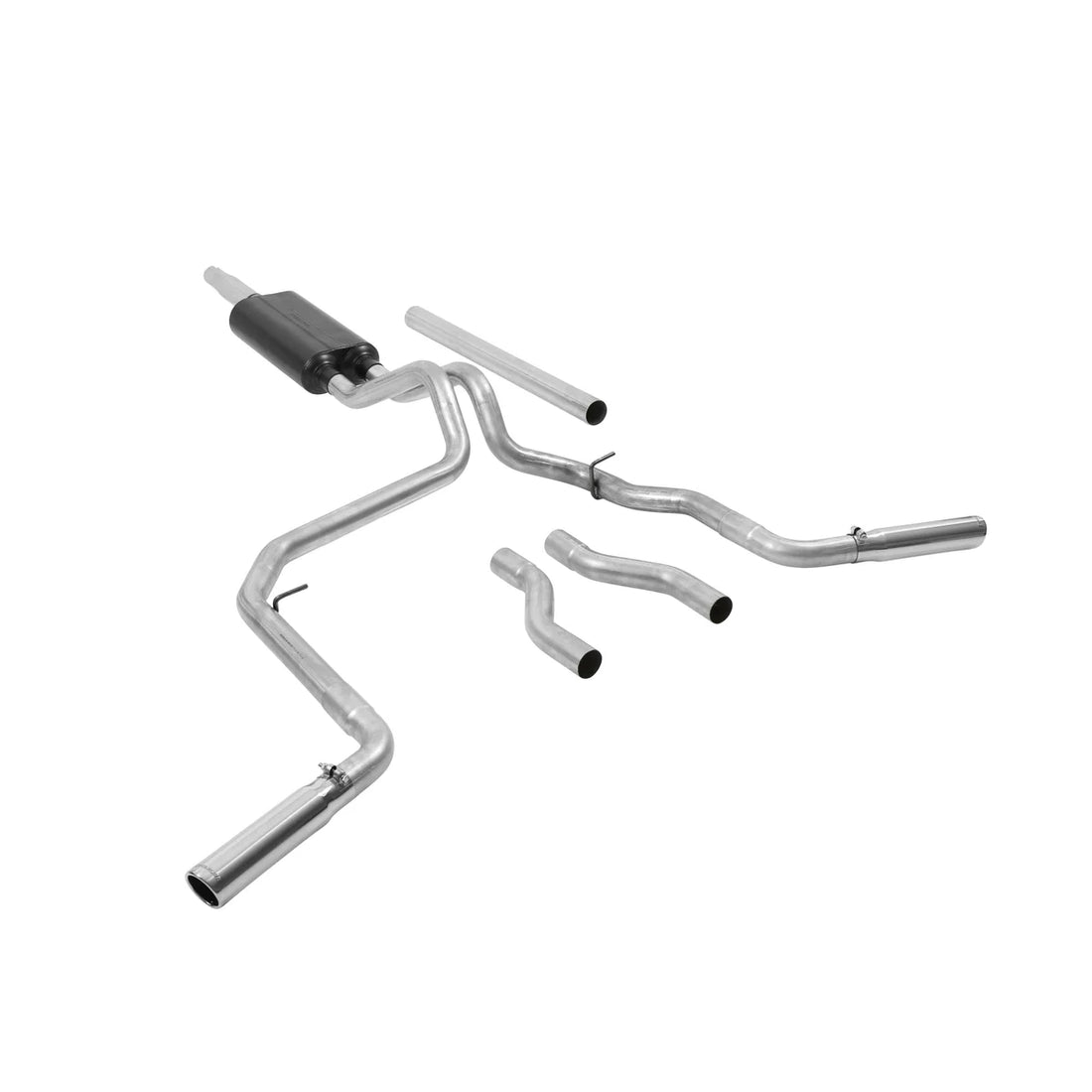 Flowmaster American Thunder Cat-back Exhaust System fits 1987-1996 Ford F-150 - Kit Contents