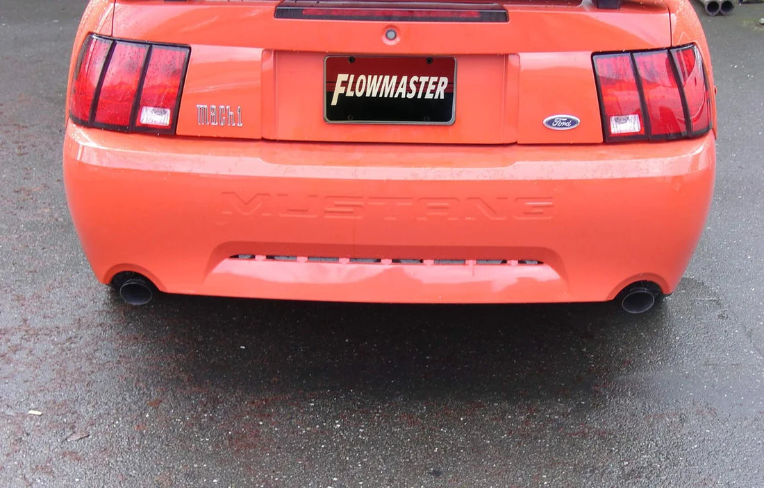 Flowmaster American Thunder Cat-back Exhaust System fits 1999-2004 Ford Mustang - Installation View