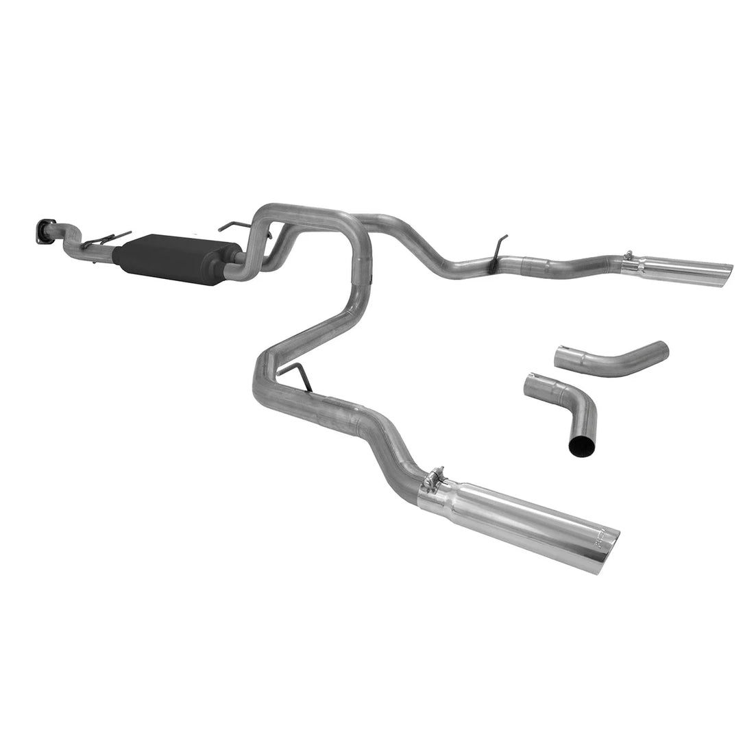 Flowmaster American Thunder Cat-back Exhaust System fits 1999-2007 Chevrolet Silverado 1500 / GMC Sierra 1500 - Side View