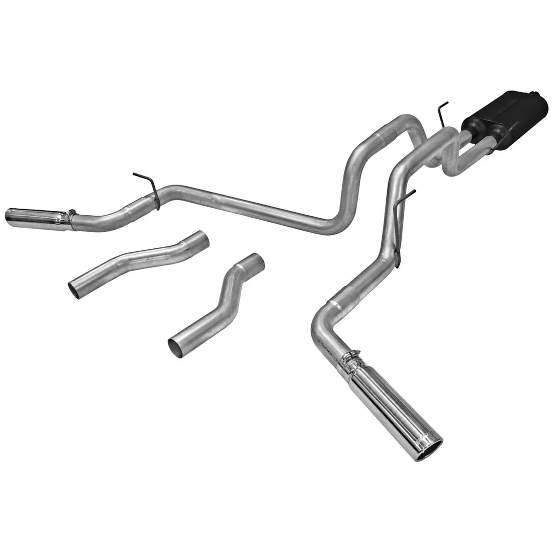 Flowmaster American Thunder Cat-back Exhaust System fits 2002-2005 Dodge Ram 1500 - Side View