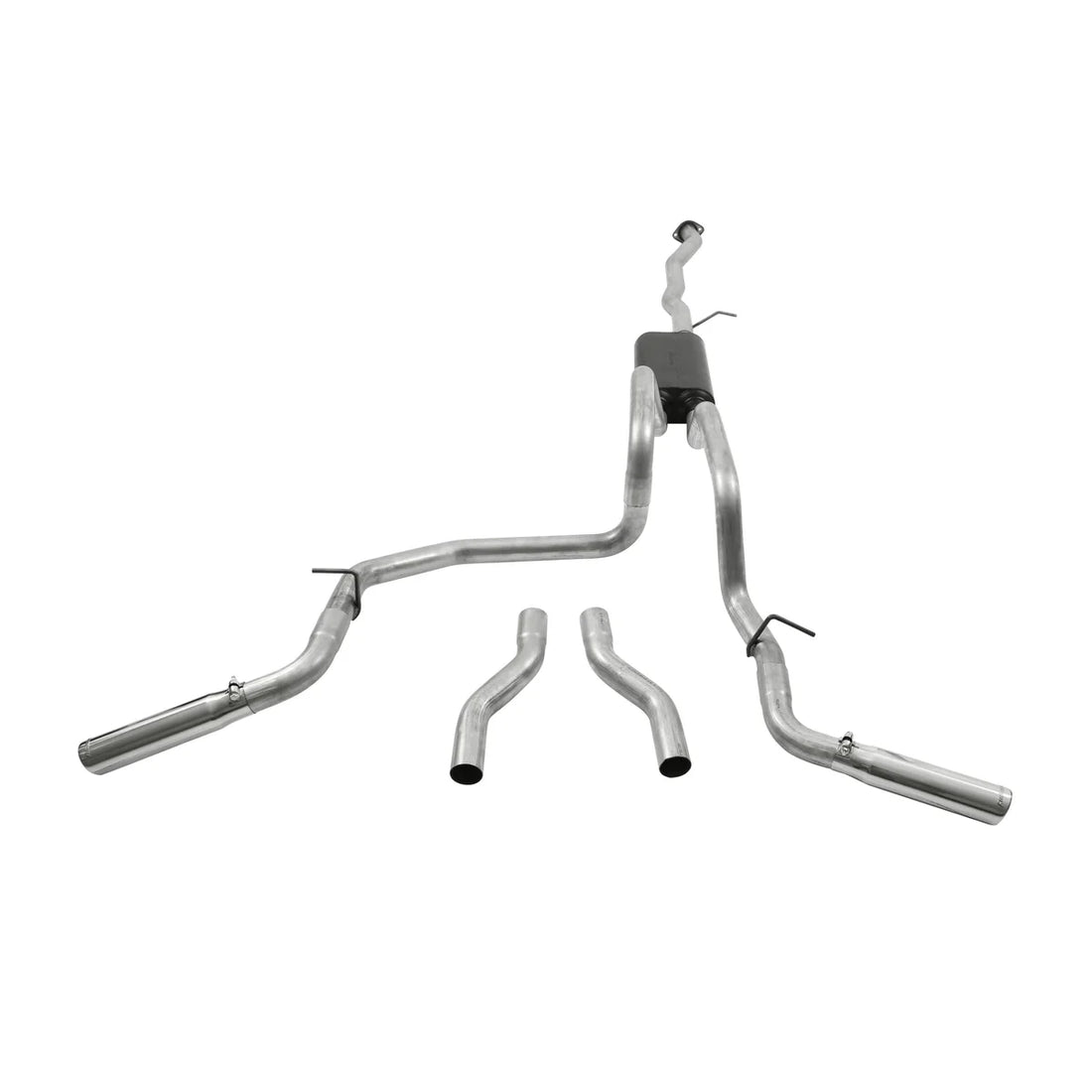 Flowmaster American Thunder Cat-back Exhaust System fits 2004-2007 Chevrolet Silverado 1500 / GMC Sierra 1500 - Back View