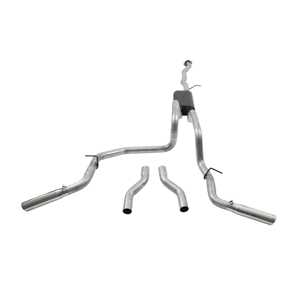 Flowmaster American Thunder Cat-back Exhaust System fits 2004-2007 Chevrolet Silverado 1500 / GMC Sierra 1500 - Back View