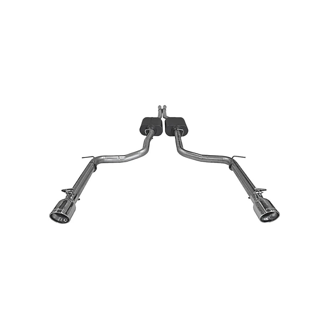 Flowmaster American Thunder Cat-back Exhaust System fits 2005-2010 Chrysler 300 / Dodge Charger / Magnum - Side View