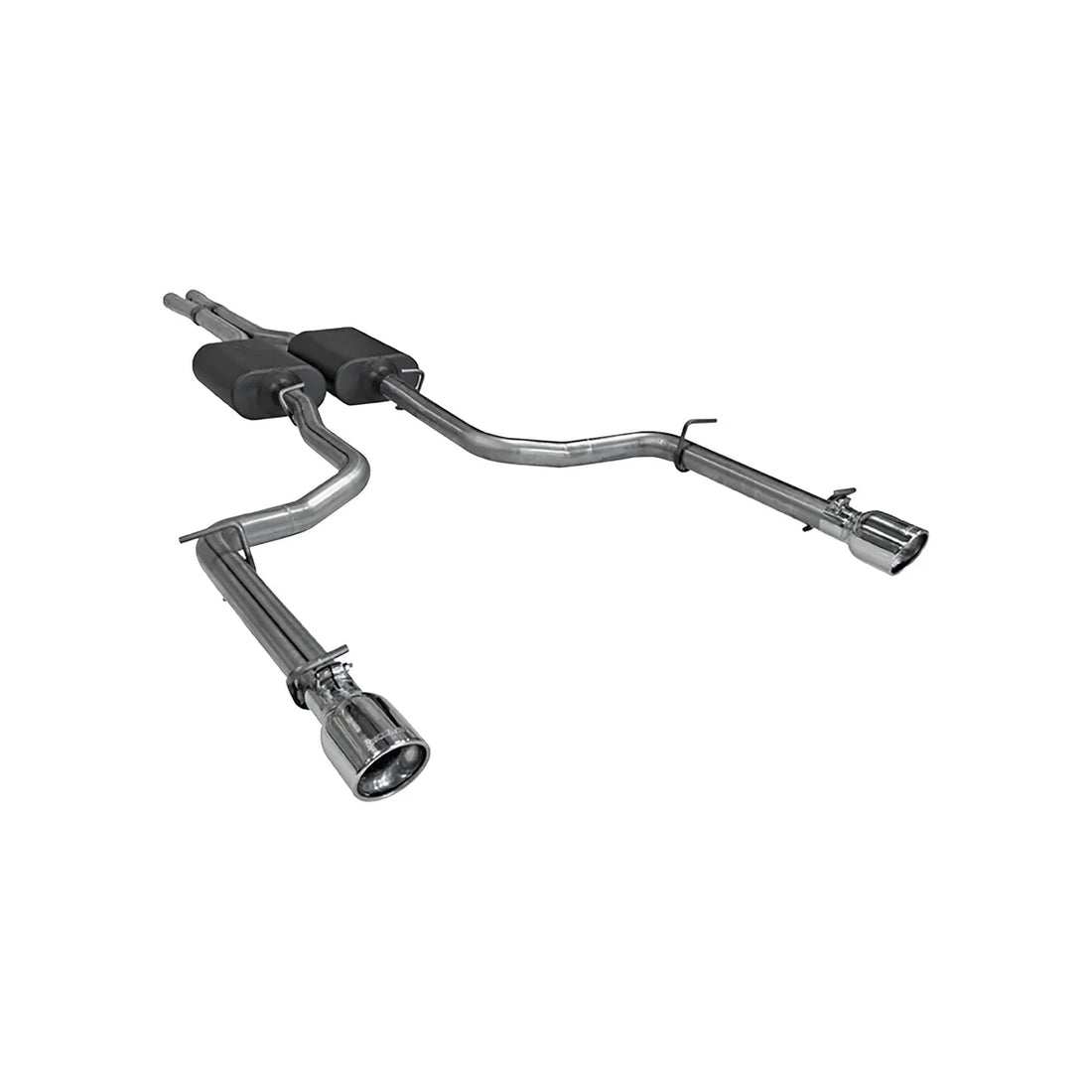 Flowmaster American Thunder Cat-back Exhaust System fits 2005-2010 Chrysler 300 / Dodge Charger / Magnum - Back View