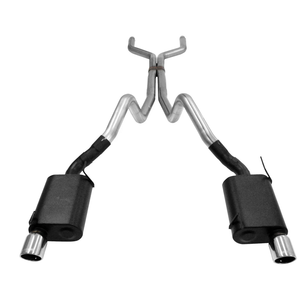Flowmaster American Thunder Cat-back Exhaust System fits 2005-2010 Ford Mustang - Side View