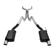 Load image into Gallery viewer, Flowmaster American Thunder Cat-back Exhaust System fits 2005-2010 Ford Mustang - Side View
