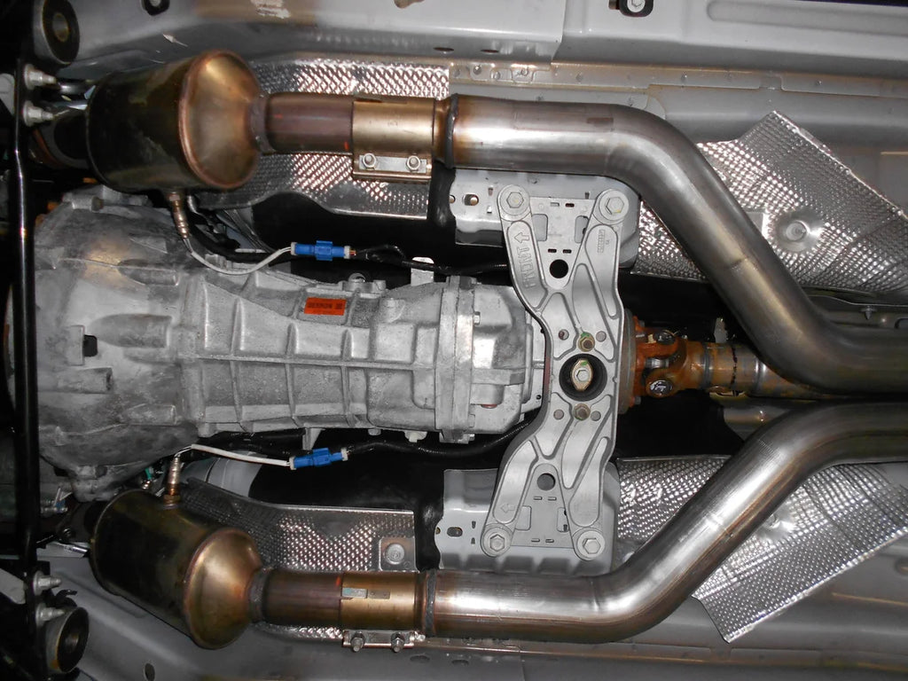 Flowmaster American Thunder Cat-back Exhaust System fits 2005-2010 Ford Mustang - Installation View