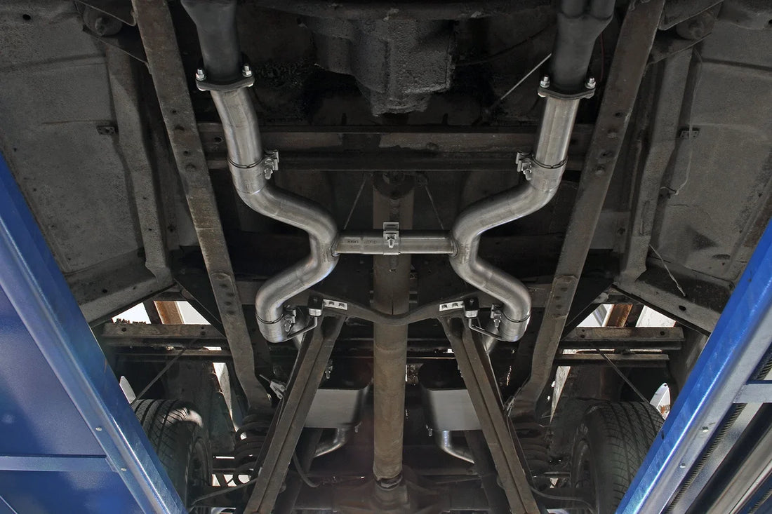 Flowmaster American Thunder Crossmember-Back Exhaust System fits 1963-1966 Chevrolet C10 Pickup / GMC 1000 / 1000 Series - Additional View ...