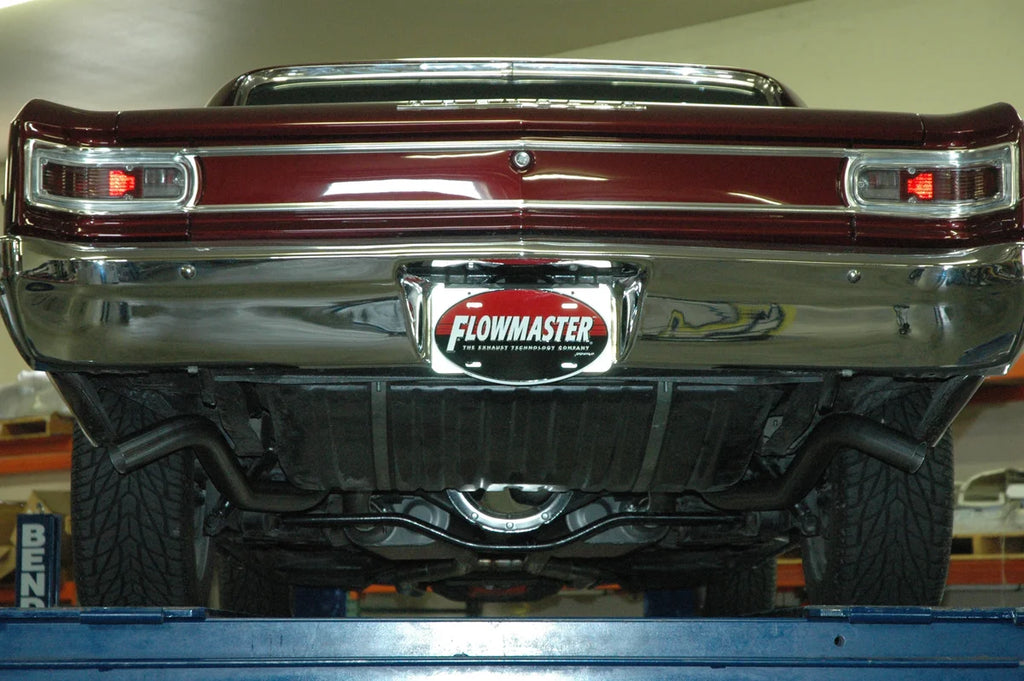 Flowmaster American Thunder Crossmember-Back Exhaust System fits 1964-1967 Buick / Chevrolet / Oldsmobile - Installation View