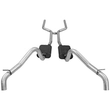 Load image into Gallery viewer, Flowmaster American Thunder Crossmember-Back Exhaust System fits 1967-1968 Chevrolet Camaro / Pontiac Firebird - Back View