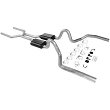 Load image into Gallery viewer, Flowmaster American Thunder Crossmember-Back Exhaust System fits 1968-1972 Buick / Chevrolet / GMC - Side View