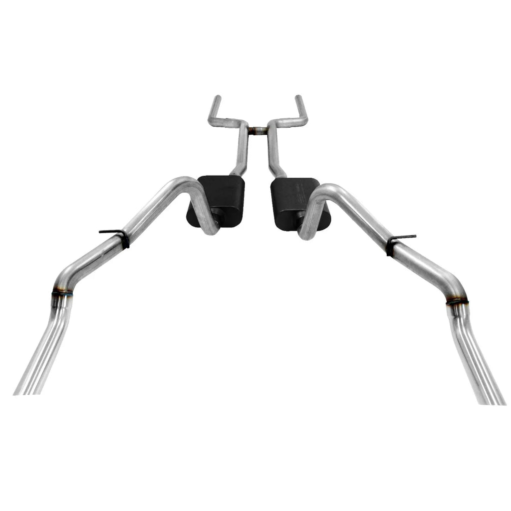 Flowmaster American Thunder Crossmember-Back Exhaust System fits 1969 Chevrolet Camaro / Pontiac Firebird - Back View