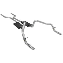 Load image into Gallery viewer, Flowmaster American Thunder Crossmember-Back Exhaust System fits 1970-1974 Chevrolet Camaro / Pontiac Firebird - Side View