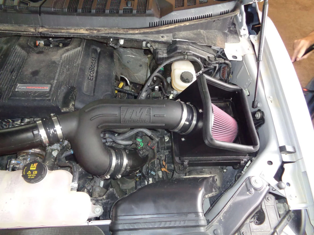 Flowmaster Delta Force Performance Air Intake - CARB Compliant fits 2017-2018 Ford F-150 King Ranch - Side View