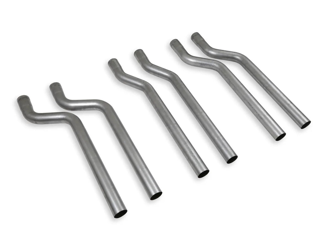Flowmaster Exhaust S-Bend Assortment - 2.50 in. Tubing Various Offsets - Set of 6 - Back View