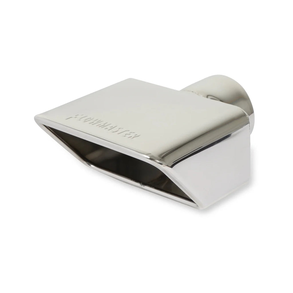Flowmaster Exhaust Tip - 3.0 x 5.5 Polished Angle Rolled Edge Fits 2.5 in. Tubing - Main Product View