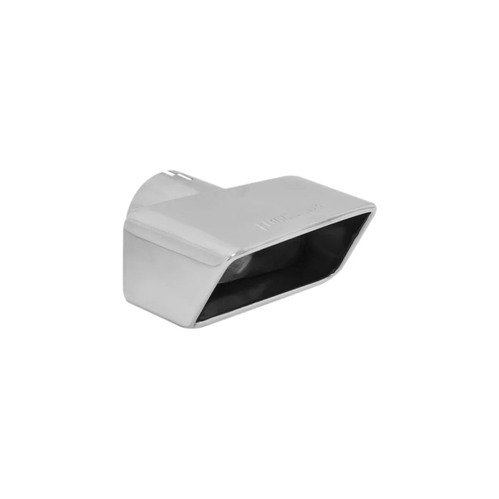 Flowmaster Exhaust Tip - 3.00 x 7.00 in. Rectangle Polished SS Fits 3 in. Tubing - Right - Side View