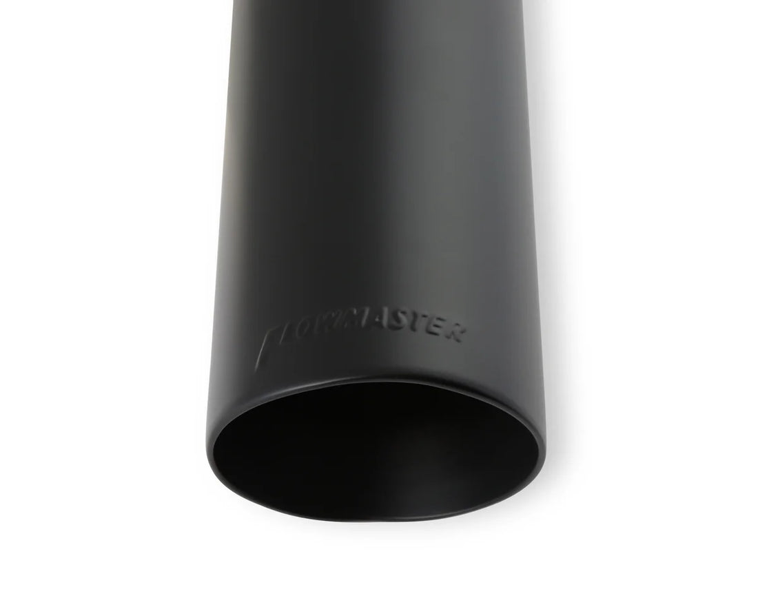 Flowmaster Exhaust Tip - 3.5 in. Black Angle Cut Fits 2.5 in. Tubing- Clamp On - Side View