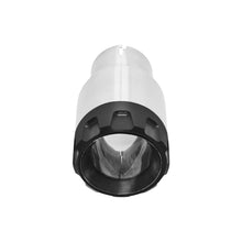 Load image into Gallery viewer, Flowmaster Exhaust Tip - 3.50 in. Angled Brushed SS/Black Alum Fits 2.50 in tubing-Clamp on - Detail View