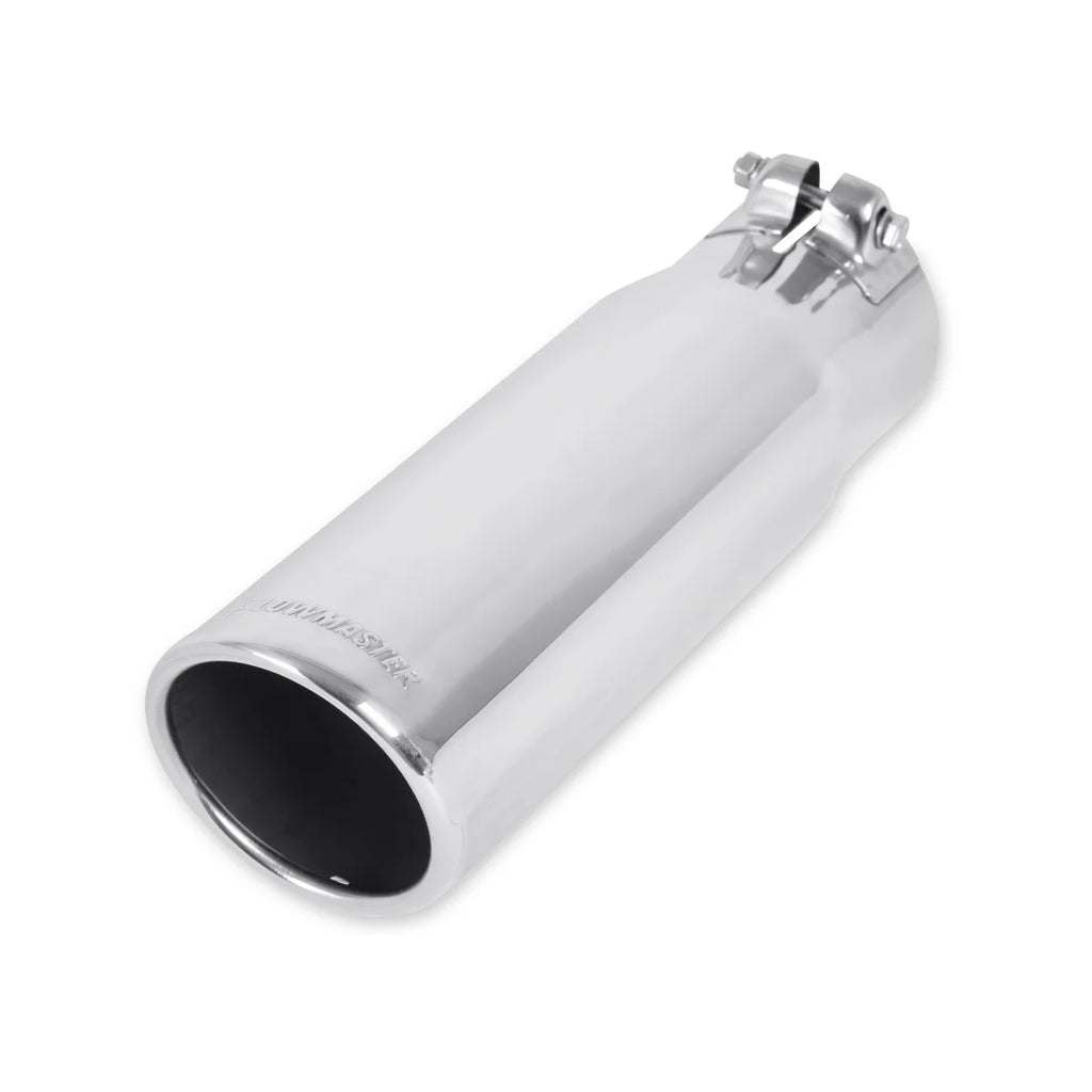 Flowmaster Exhaust Tip - 3.50 in. Rolled Angle Polished SS Fits 3.00 in. Tubing - clamp on - Main Product View