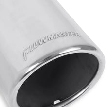 Load image into Gallery viewer, Flowmaster Exhaust Tip - 3.50 in. Rolled Angle Polished SS Fits 3.00 in. Tubing - clamp on - Side View