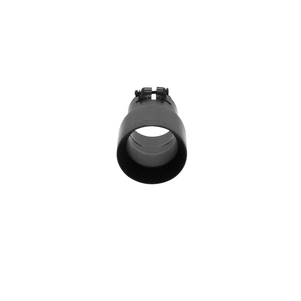 Flowmaster Exhaust Tip - 4 in. Angle Cut Black Ceramic Coating Fits 3 in. Tubing - Detail View