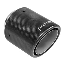 Load image into Gallery viewer, Flowmaster Exhaust Tip - 4 in. Rolled Angle Carbon Fiber Fits 2.5 in. Tubing - Weld On - Main Product View